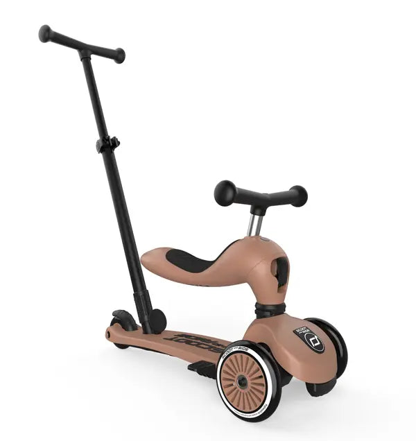 Kinder 2 in 1 Kickboard / Roller - Highwaykick 1 Push and Go Mocha