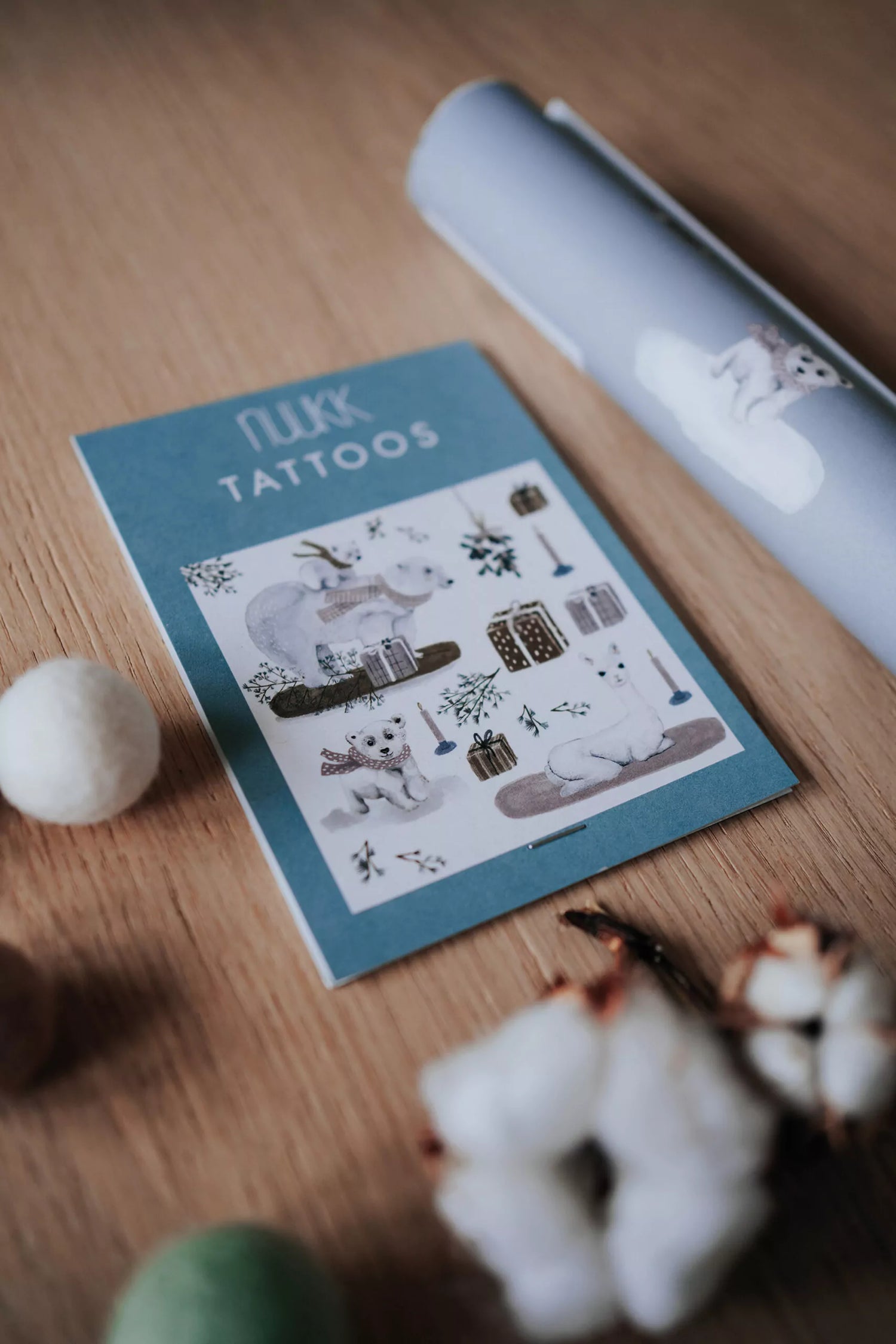 vegane Kindertattoos - Wintertiere