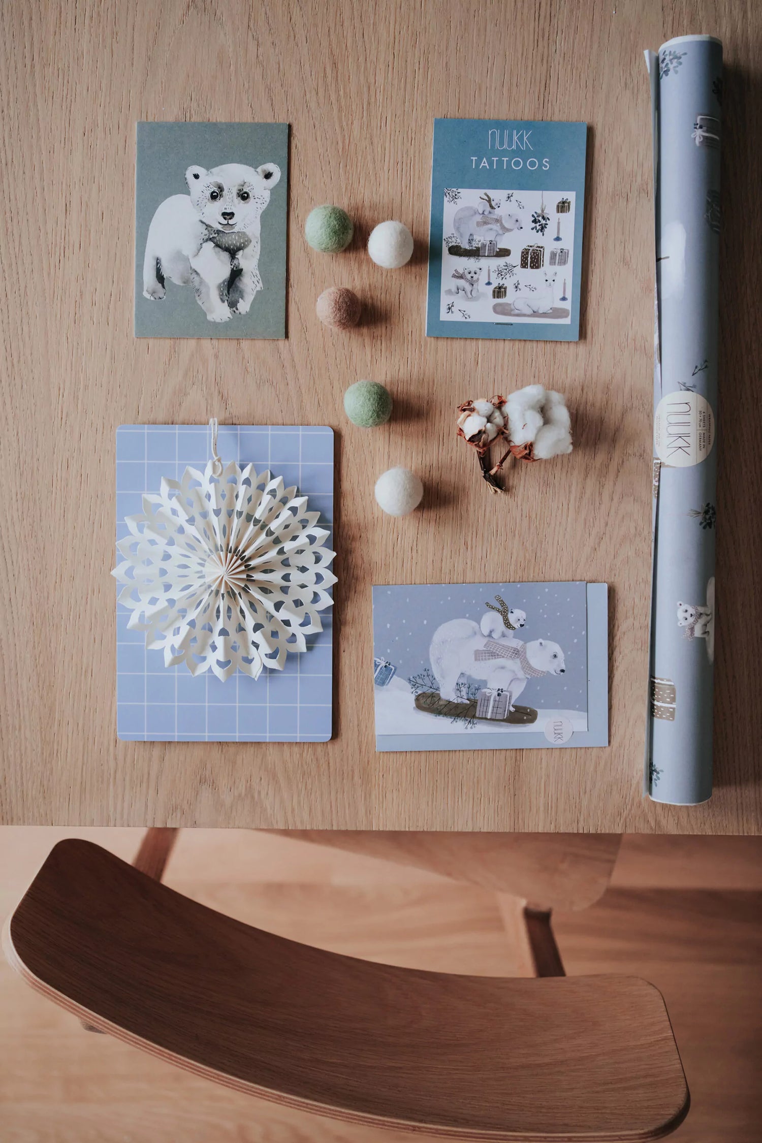 vegane Kindertattoos - Wintertiere