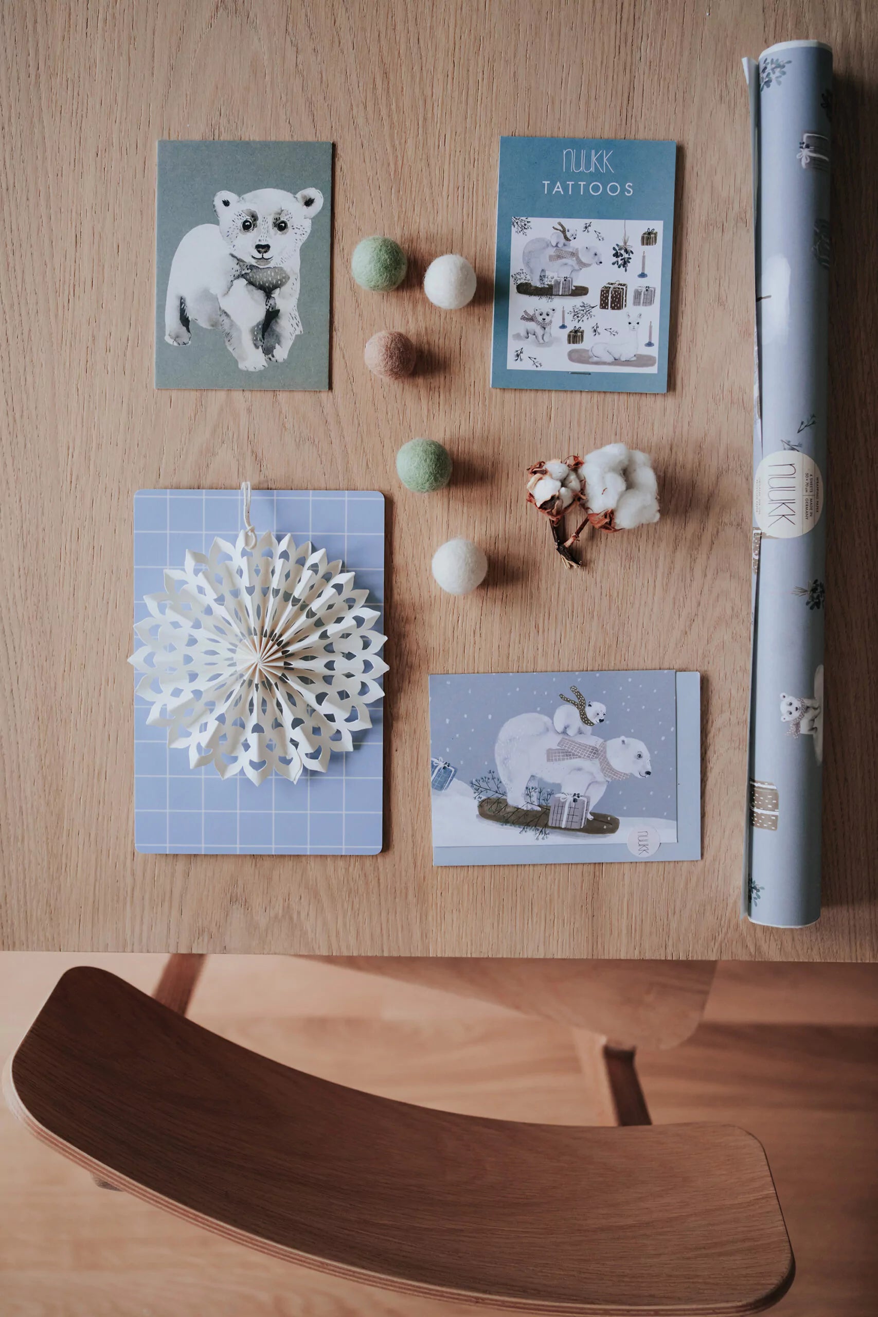 vegane Kindertattoos - Wintertiere