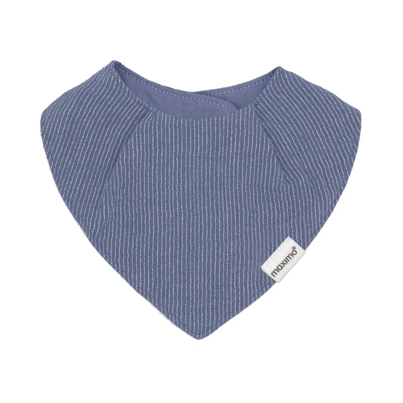 GOTS BABY-Tuch, Musselinstoff, altindigo