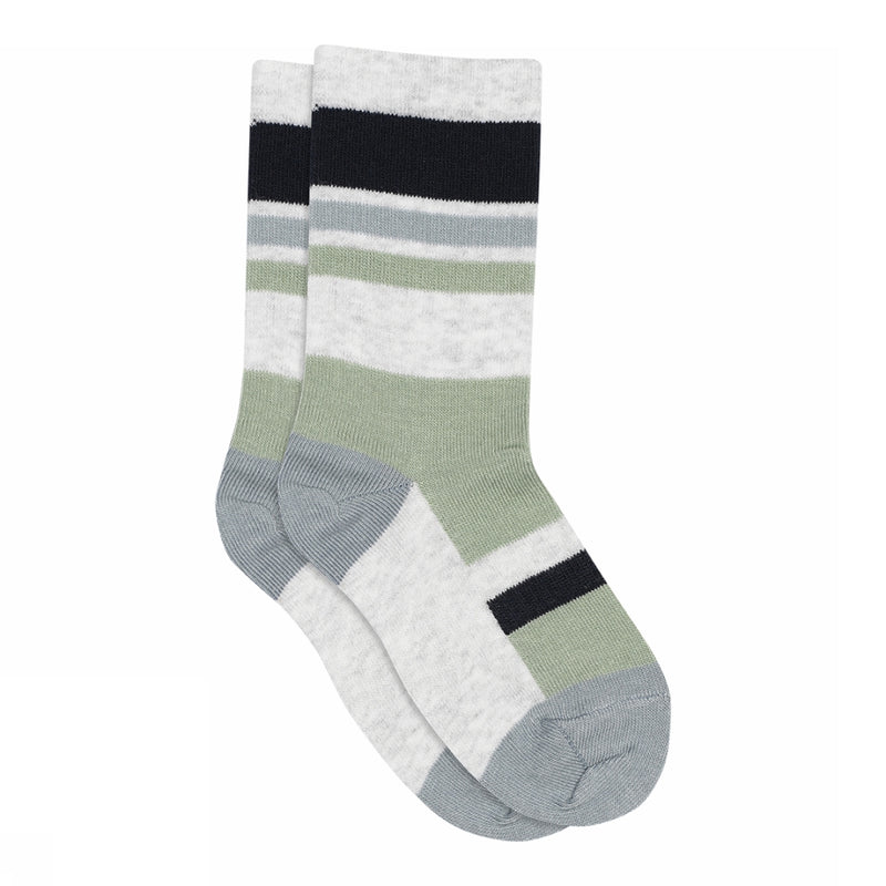 gerippte Socken aus Baumwolle - Somi, granite green