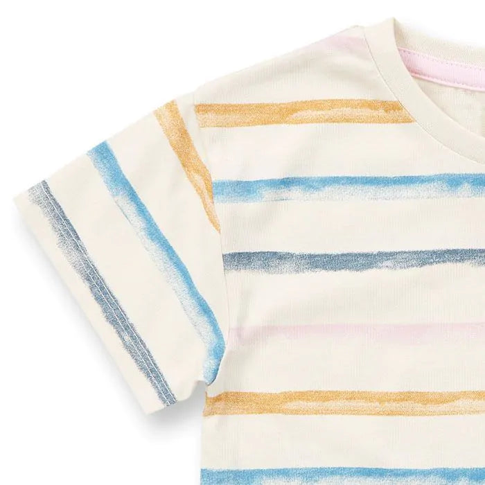 Kinder T-Shirt mit Streifendruck LINA
