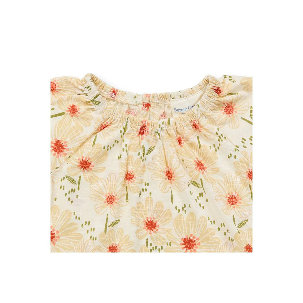 Baby Spielanzug mit Blumen, Modell LUA