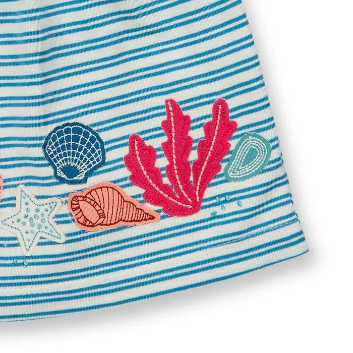 Tunika für Babys mit Meeresmotiv, Modell AURORA