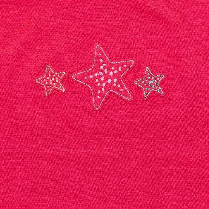 Kinder T-Shirt mit Seestern, Modell SOPHIE, pink