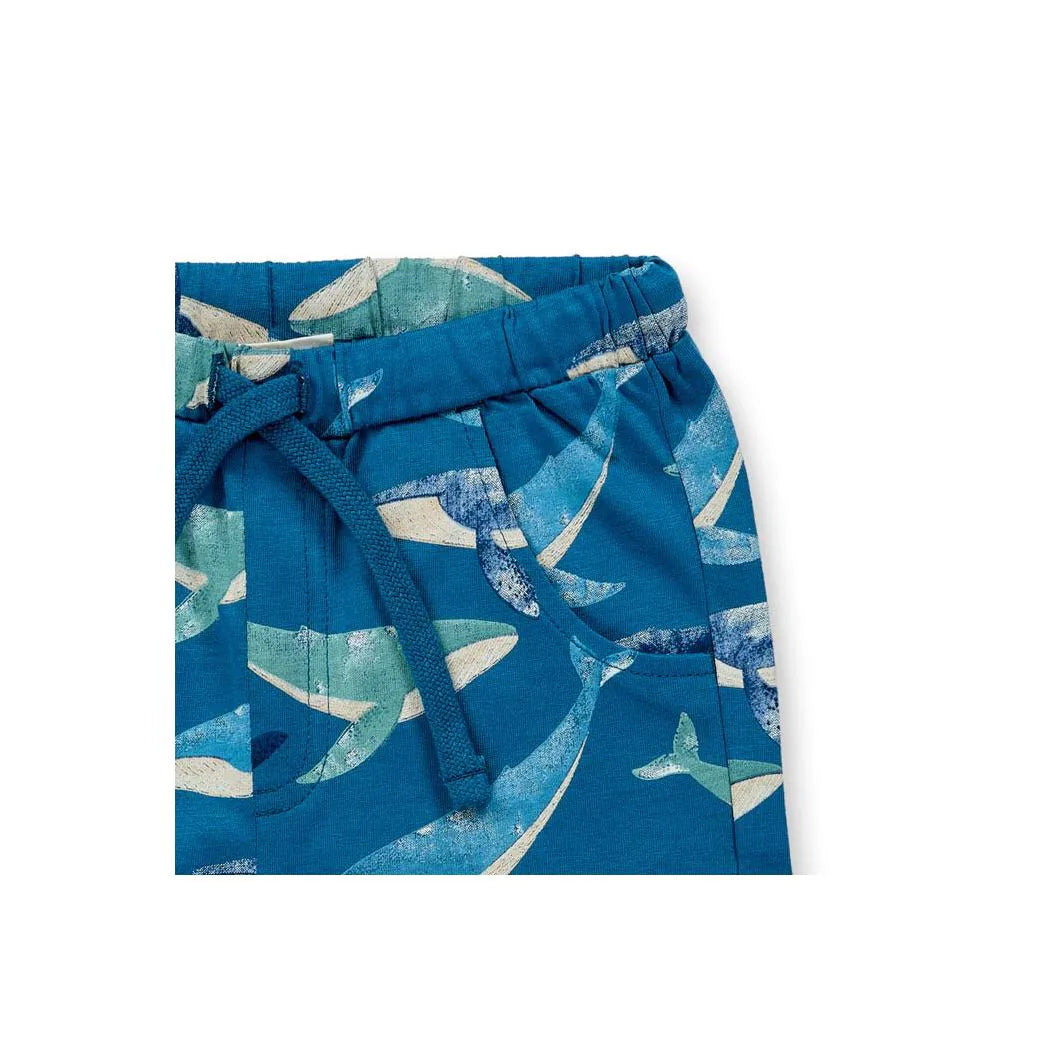 Shorts für Kinder mit Wal-Druck, Modell KHAN