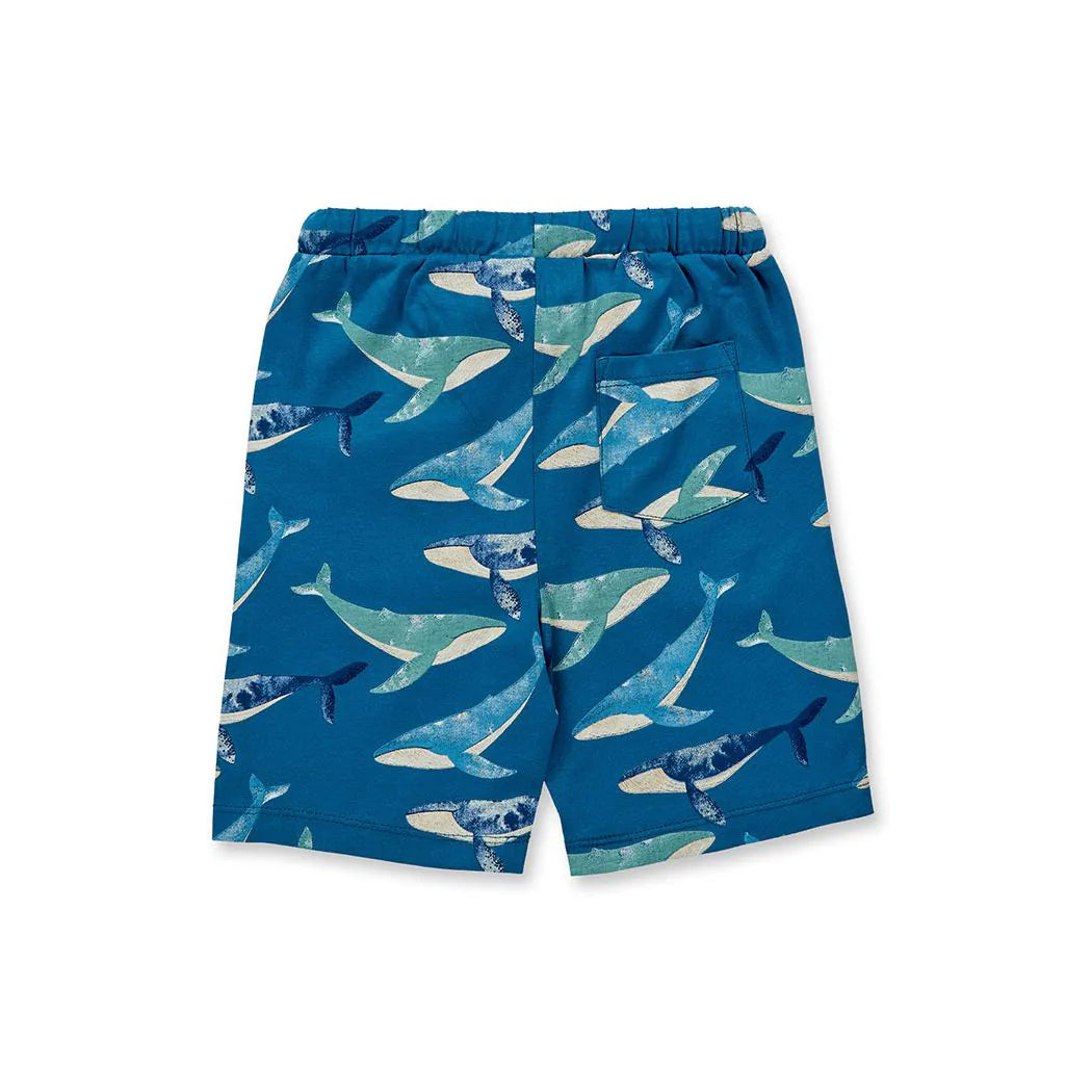 Shorts für Kinder mit Wal-Druck, Modell KHAN