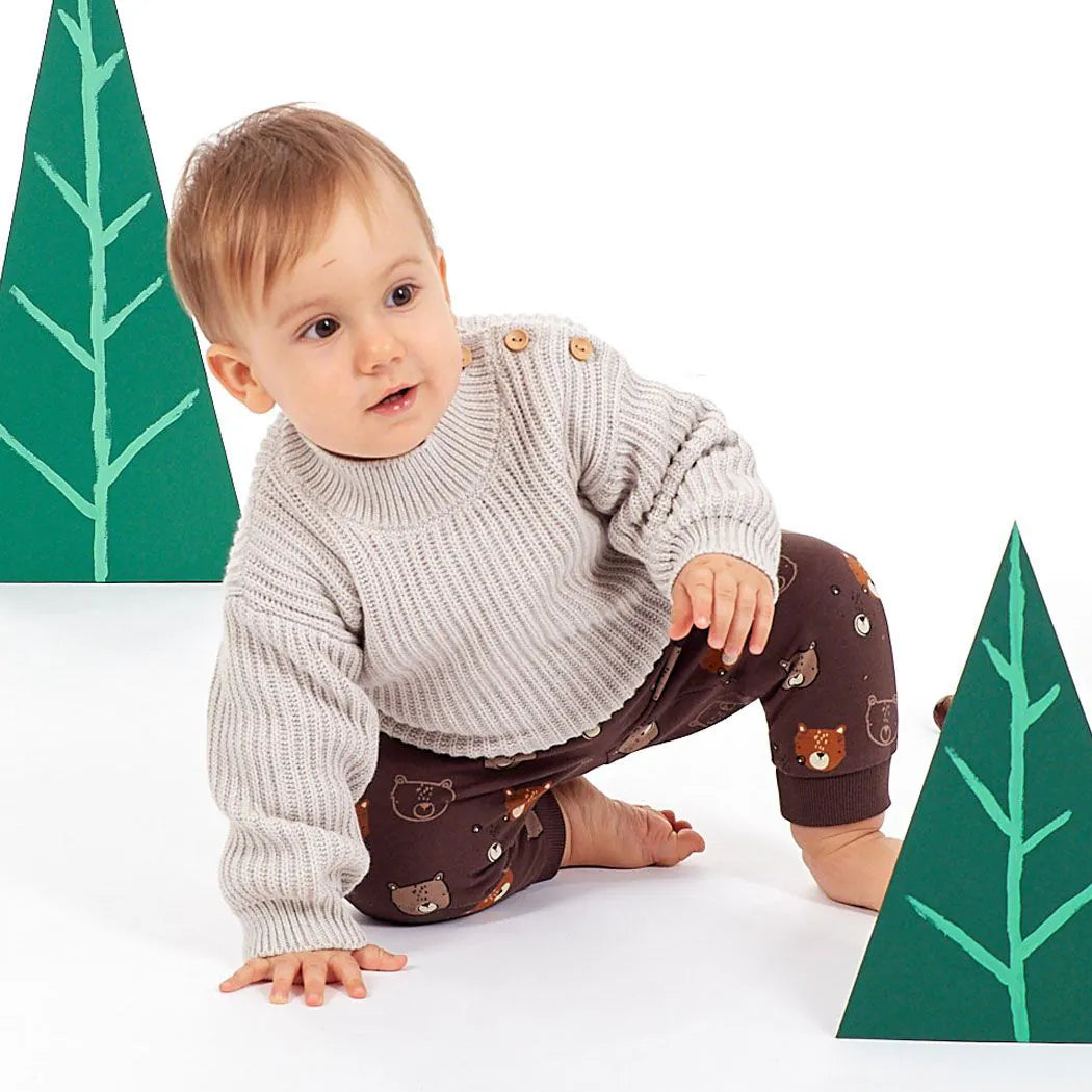 Baby Strickpullover - VARUNY creme melange