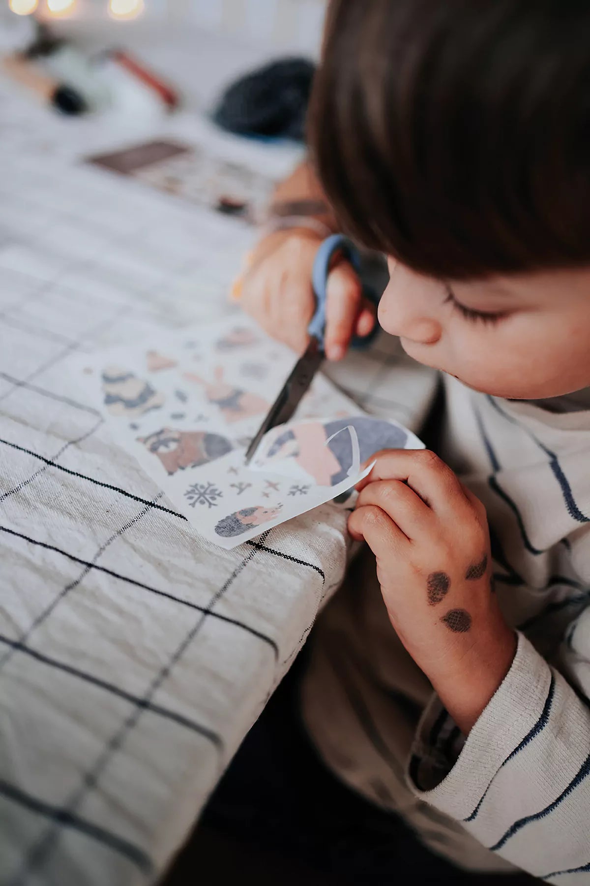 vegane Kindertattoos - Mützen und Handschuhe