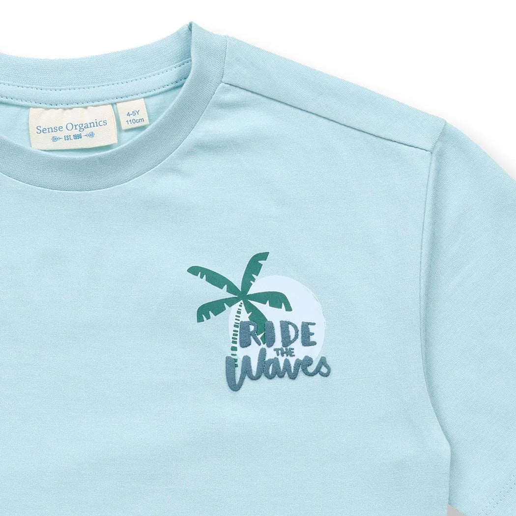 T-Shirt für Kinder in hellblau, Modell OSWIN