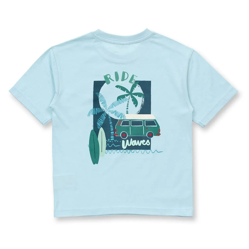 T-Shirt für Kinder in hellblau, Modell OSWIN