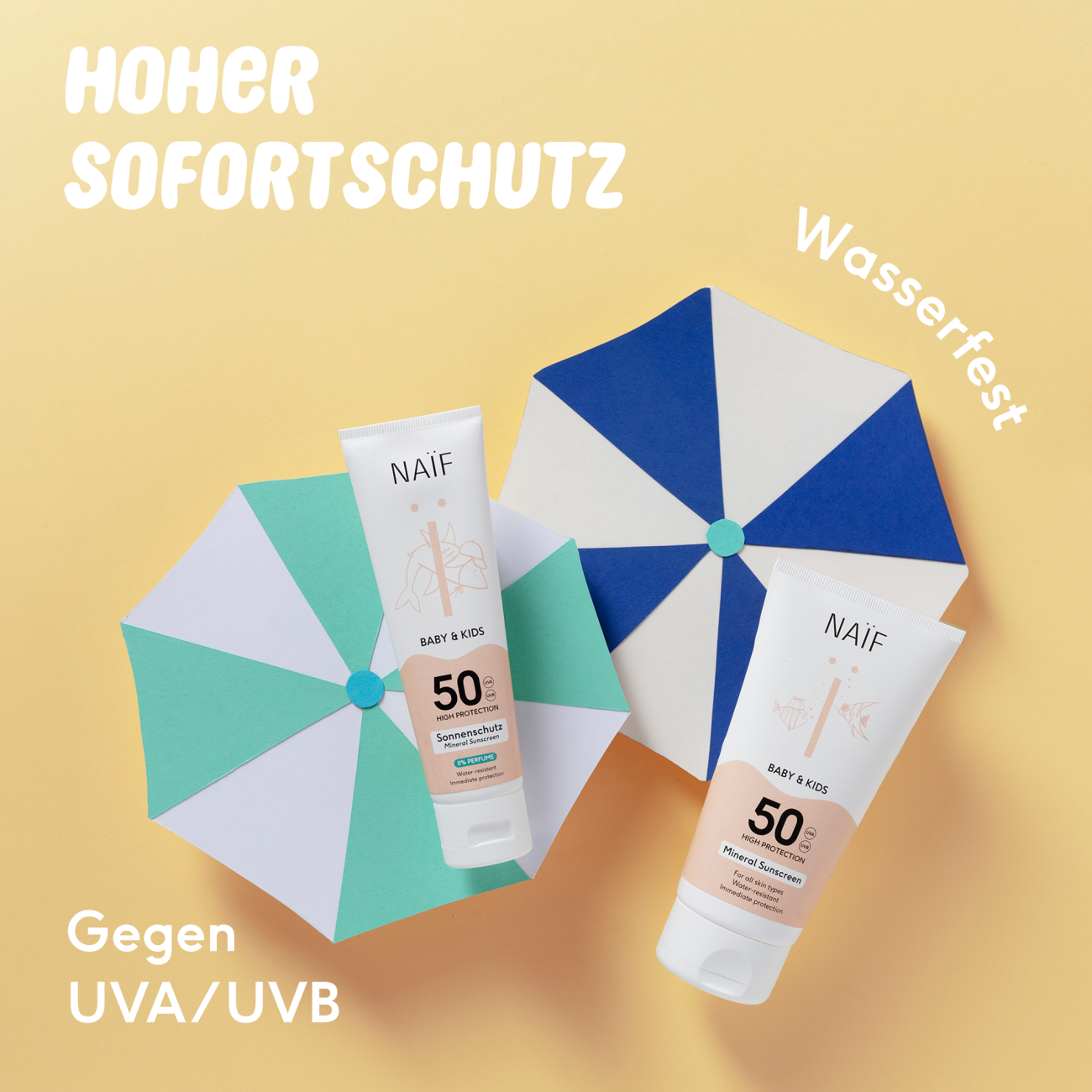 Sonnencreme mit natürlichen UV-Filtern - Sunscreen Baby & Kids LSF 50