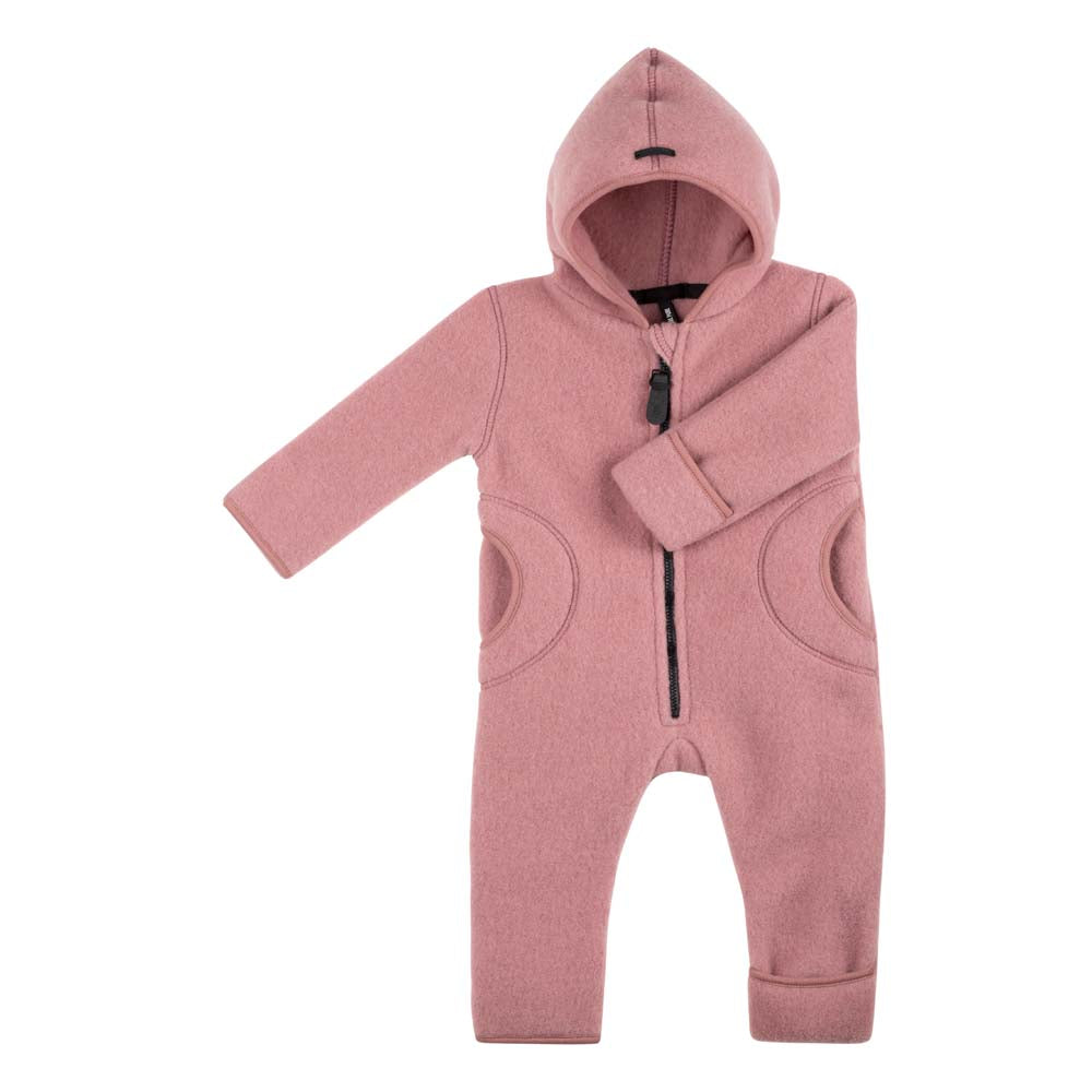 Baby Overall Fleece - shadow rose