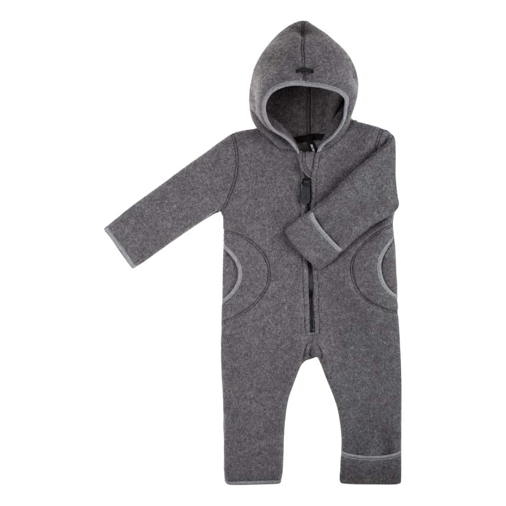 Baby Overall Fleece - schiefer grau