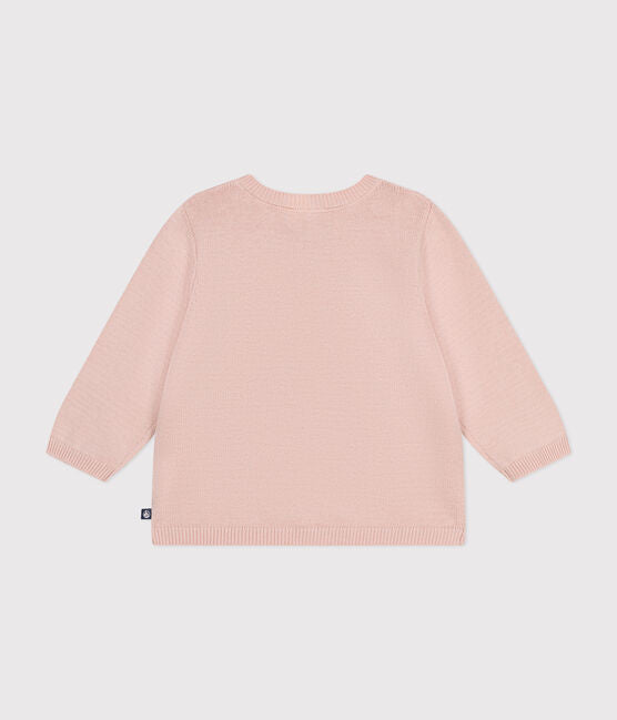 Baby-Cardigan aus Baumwollstrick in Ajour-Optik