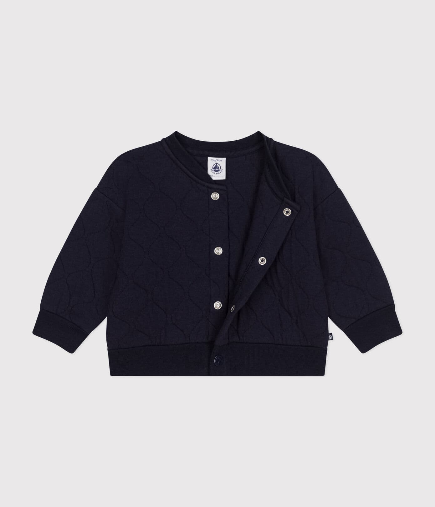 Baby-Teddyjacke aus gestepptem Doppeljersey