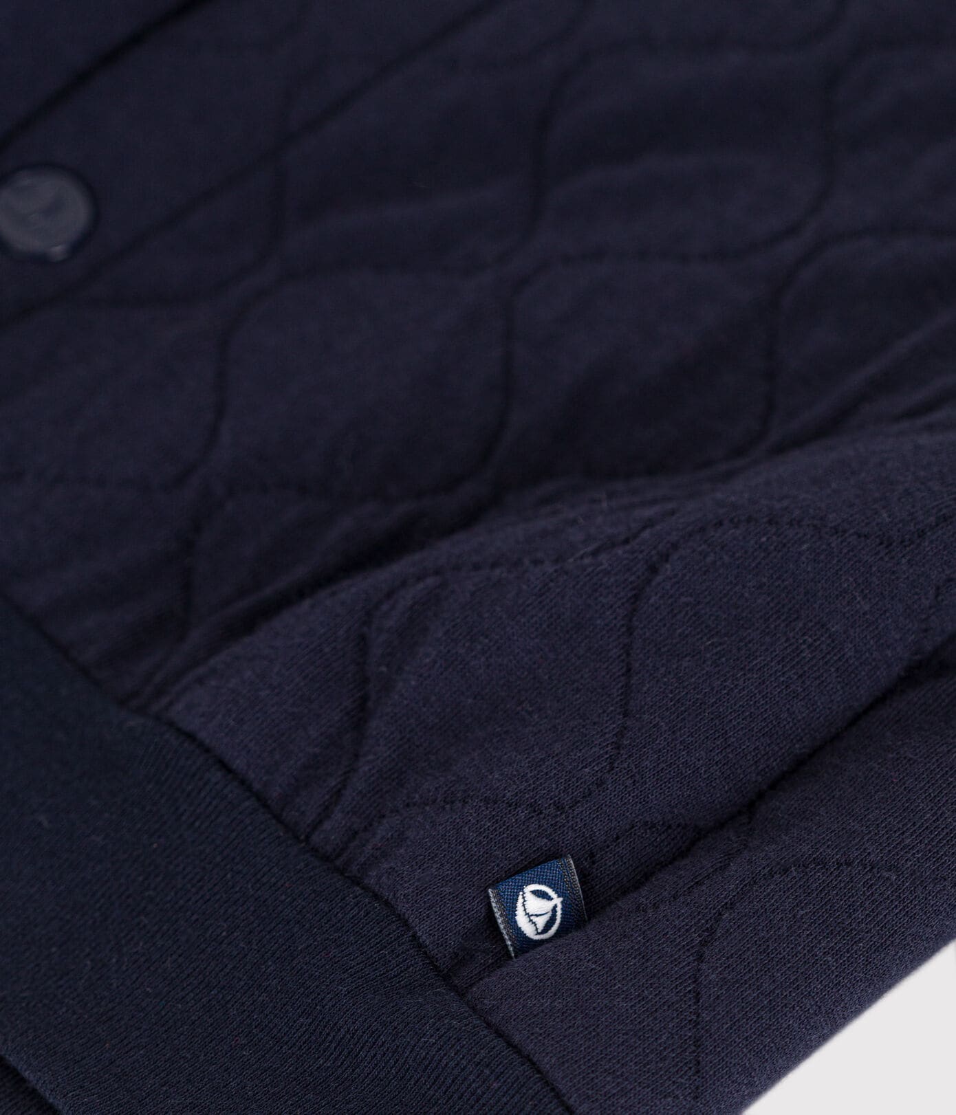 Baby-Teddyjacke aus gestepptem Doppeljersey