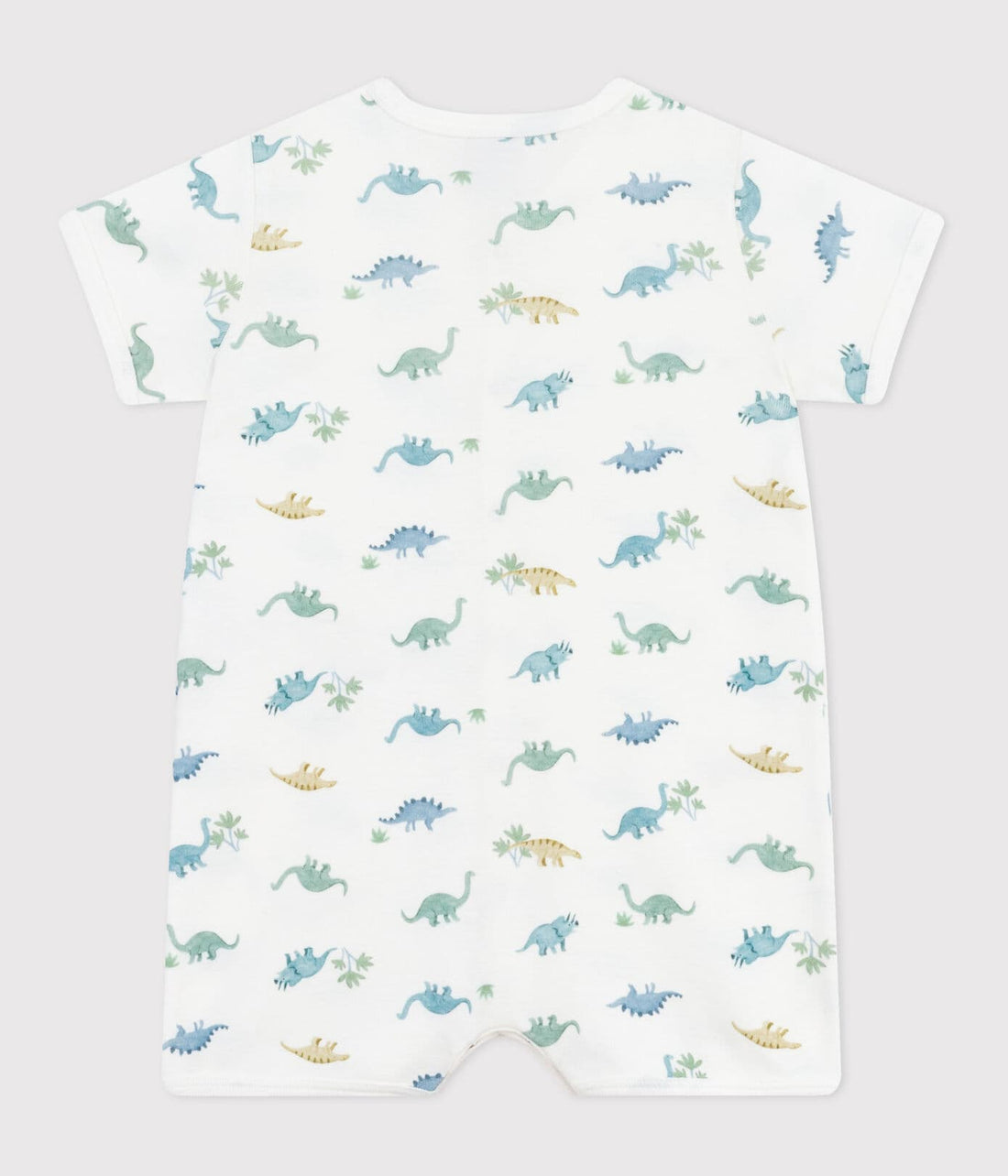 Baby-Kurzoverall aus Baumwolle mit Dinos