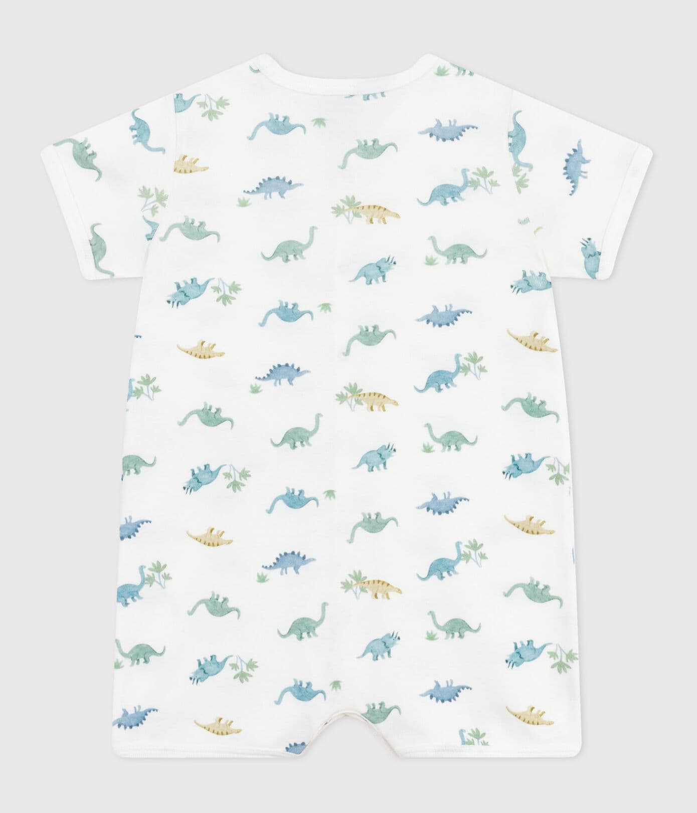 Baby-Kurzoverall aus Baumwolle mit Dinos