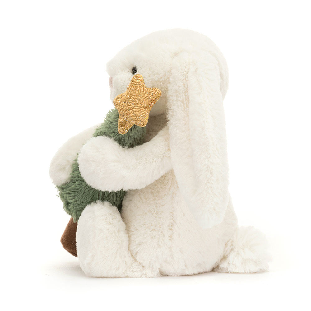 Kuscheltier Bashful Bunny with Christmas Tree