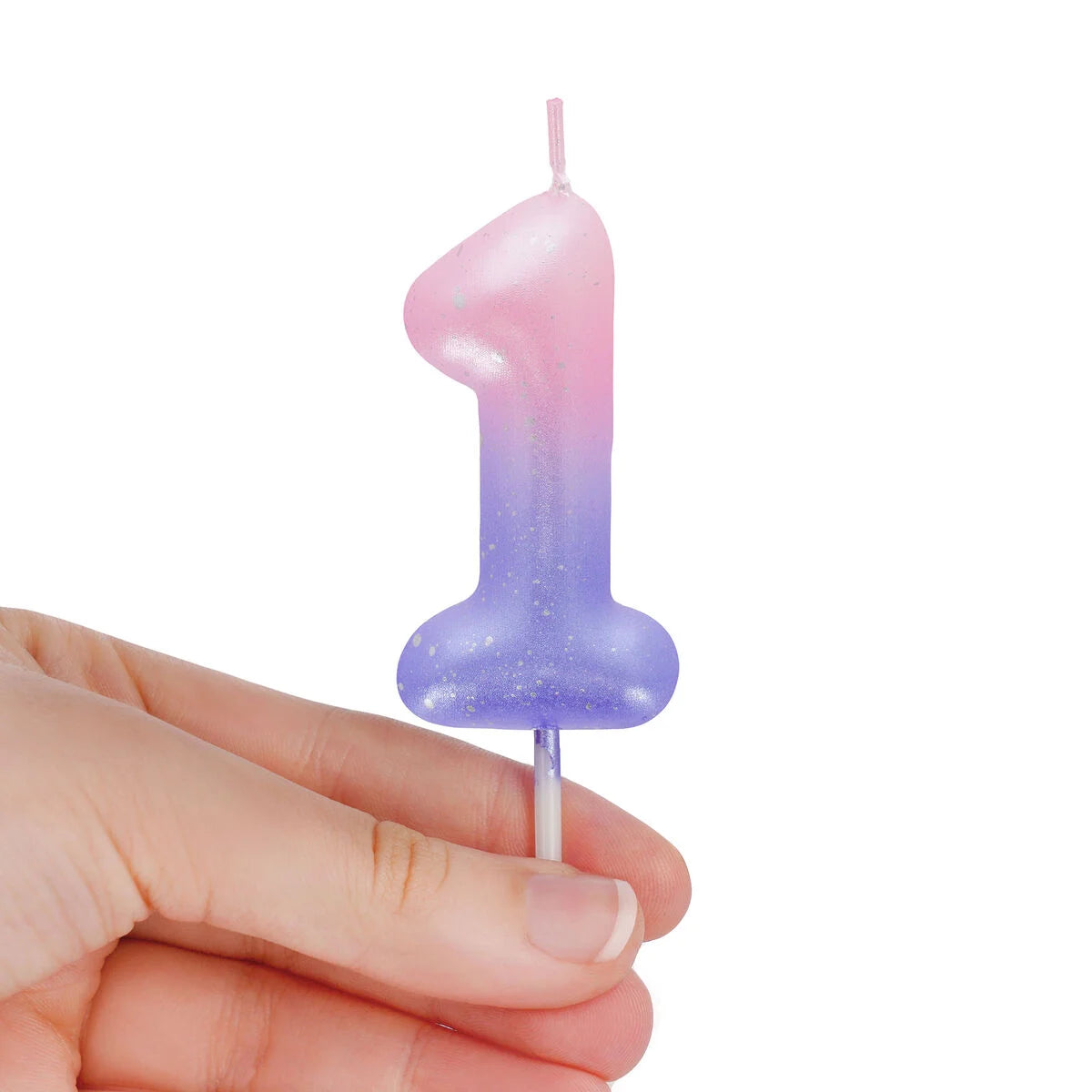 Tortenkerze Pink - 1 - Happy Birthday Candle