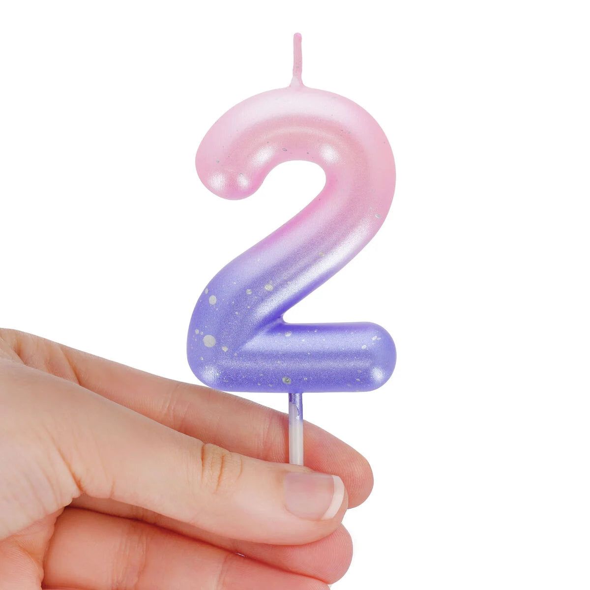 Tortenkerze Pink - 2 - Happy Birthday Candle