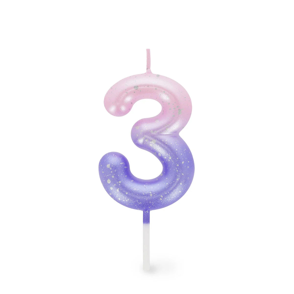 Tortenkerze Pink - 3 - Happy Birthday Candle