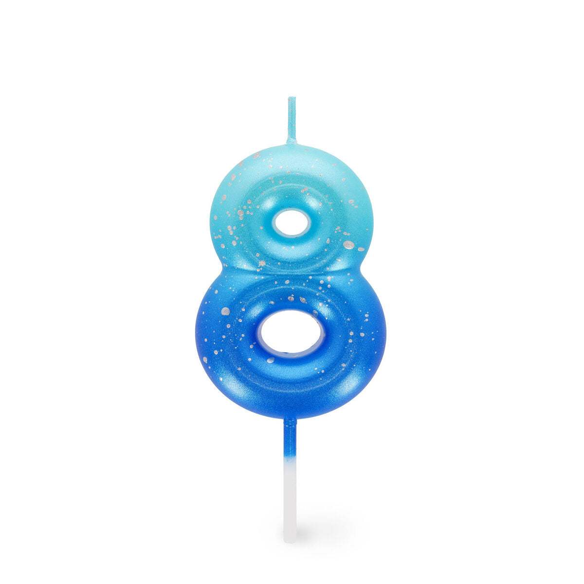 Tortenkerze Blue - 8 - Happy Birthday Candle