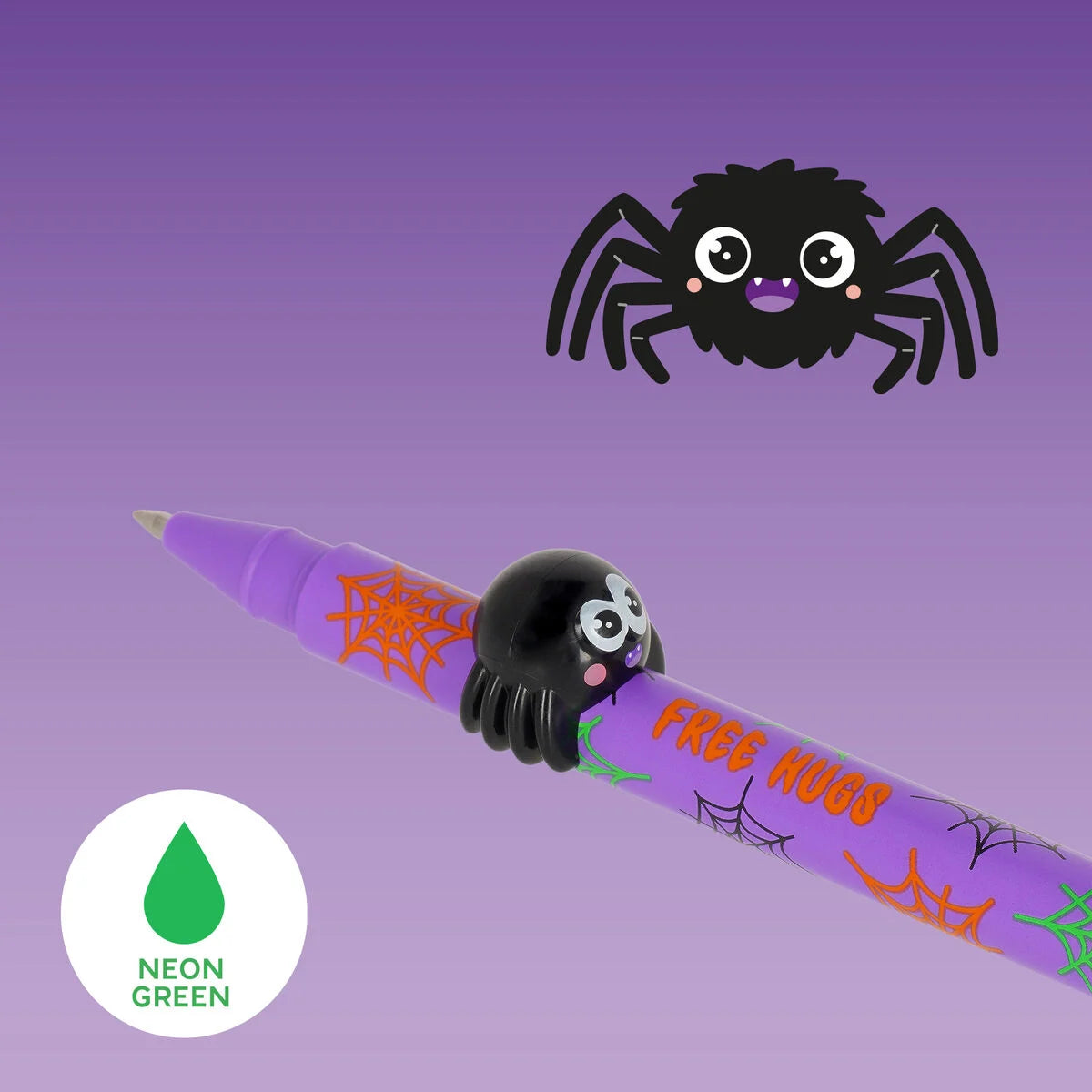 Gelstift mit Deko-Tierchen Spider „Free Hugs“ - Lovely Friends