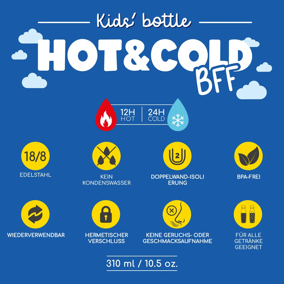 Thermosflasche für Kinder - Giraffe