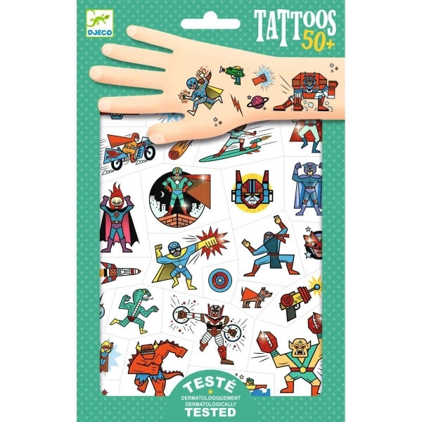 Kinder Tattoos - Superhelden