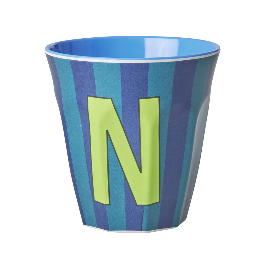 Mittelgroßer Becher - Mehrfarbig - N - Stripes
