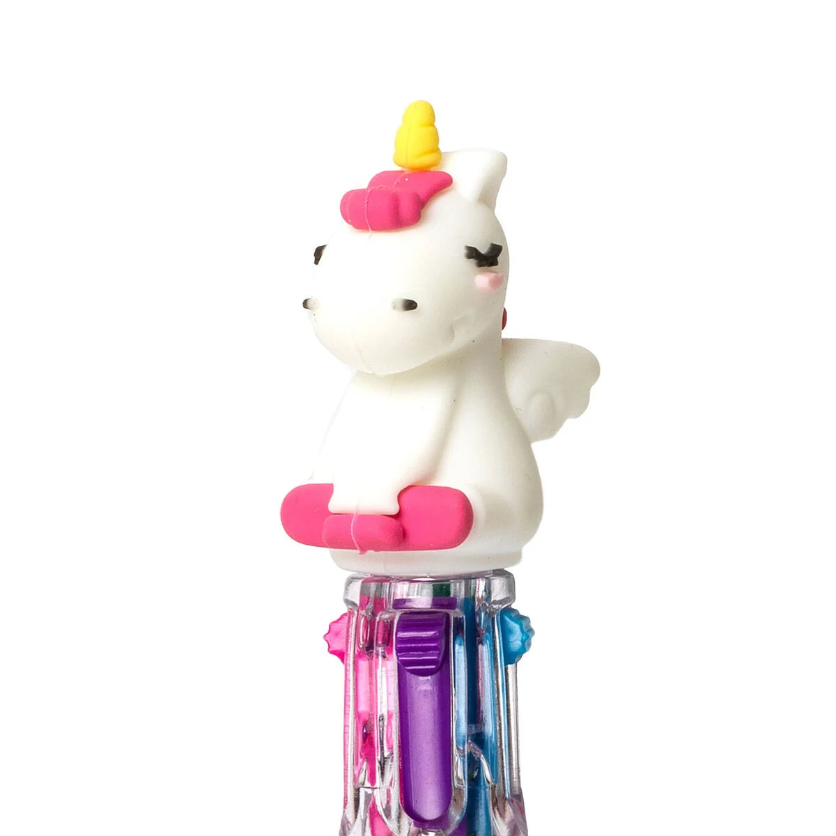 Mini-Kugelschreiber mit 4 Farben - Unicorn - Mini Magic Rainbow