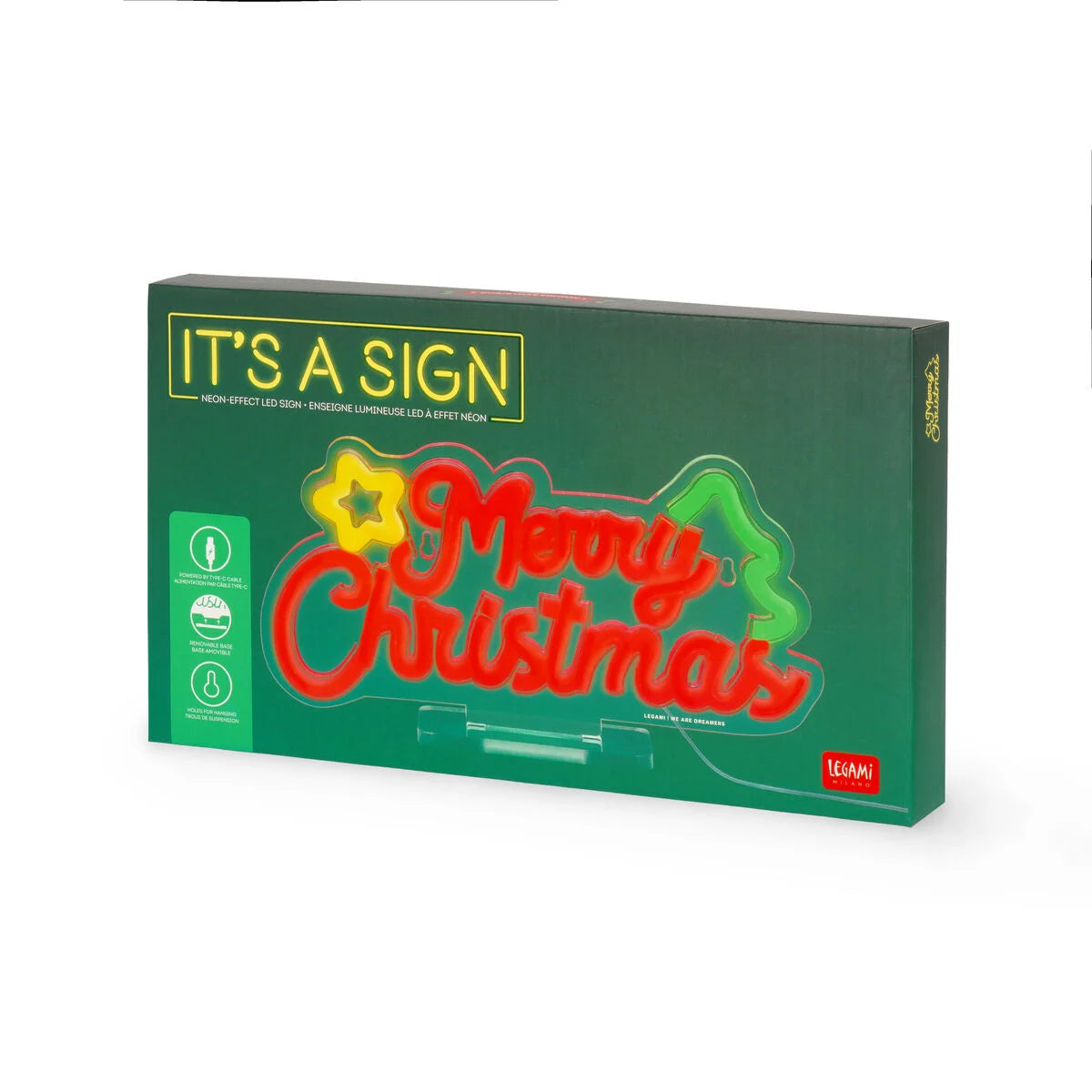 Neon-Effekt-Led-Light-Schild - Merry Xmas - It&