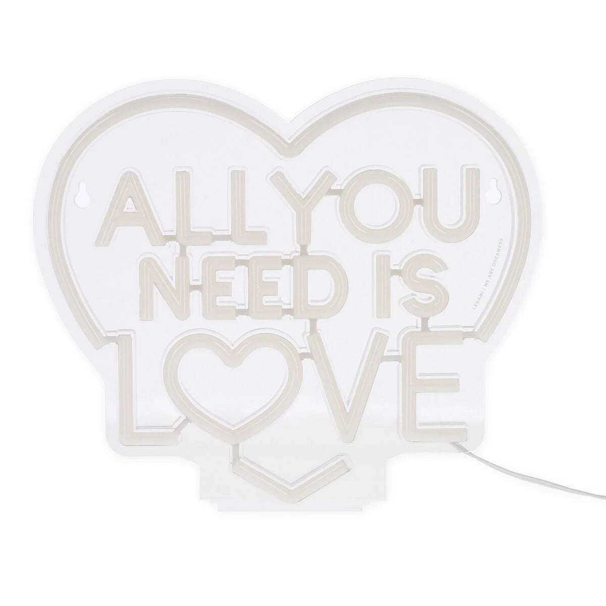 LED-Lampe mit Neoneffekt - All You Need is Love - It’s a Sign