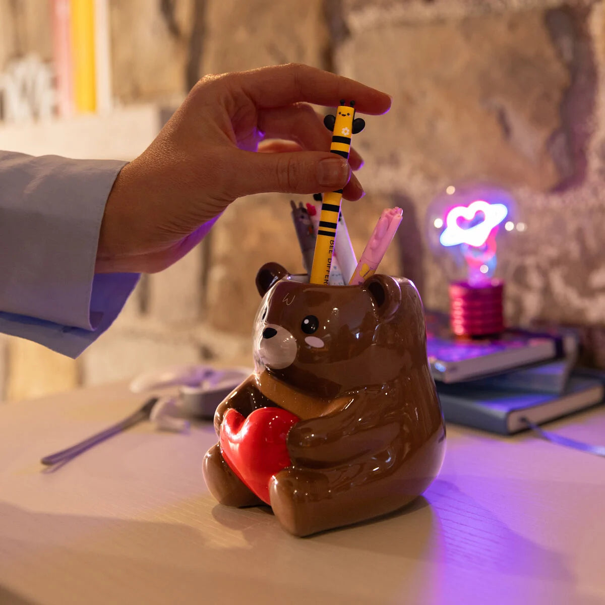 Keramik-Stiftehalter - Teddy Bear - Desk Friends