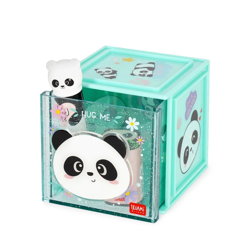 Erweiterbare Schreibtischbox - Cutie Cube, Panda