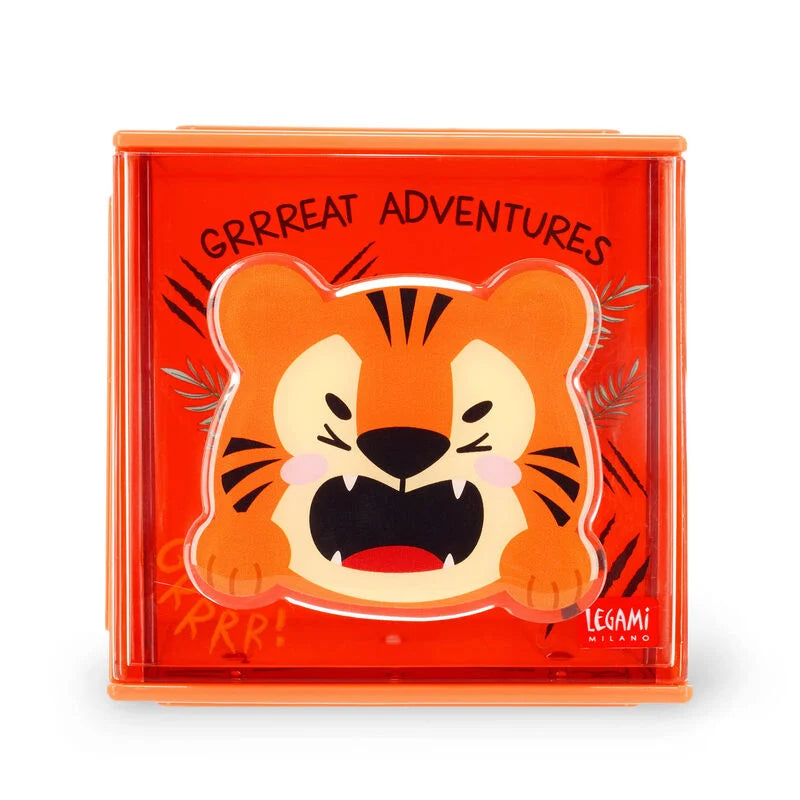 Erweiterbare Schreibtischbox - Cutie Cube, Tiger
