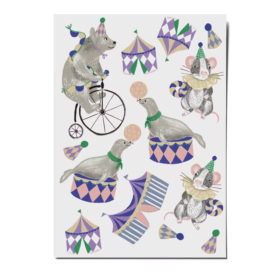 vegane Kindertattoos - Zirkus