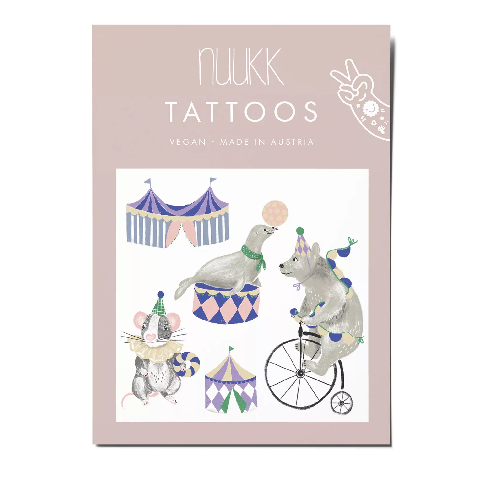 vegane Kindertattoos - Zirkus