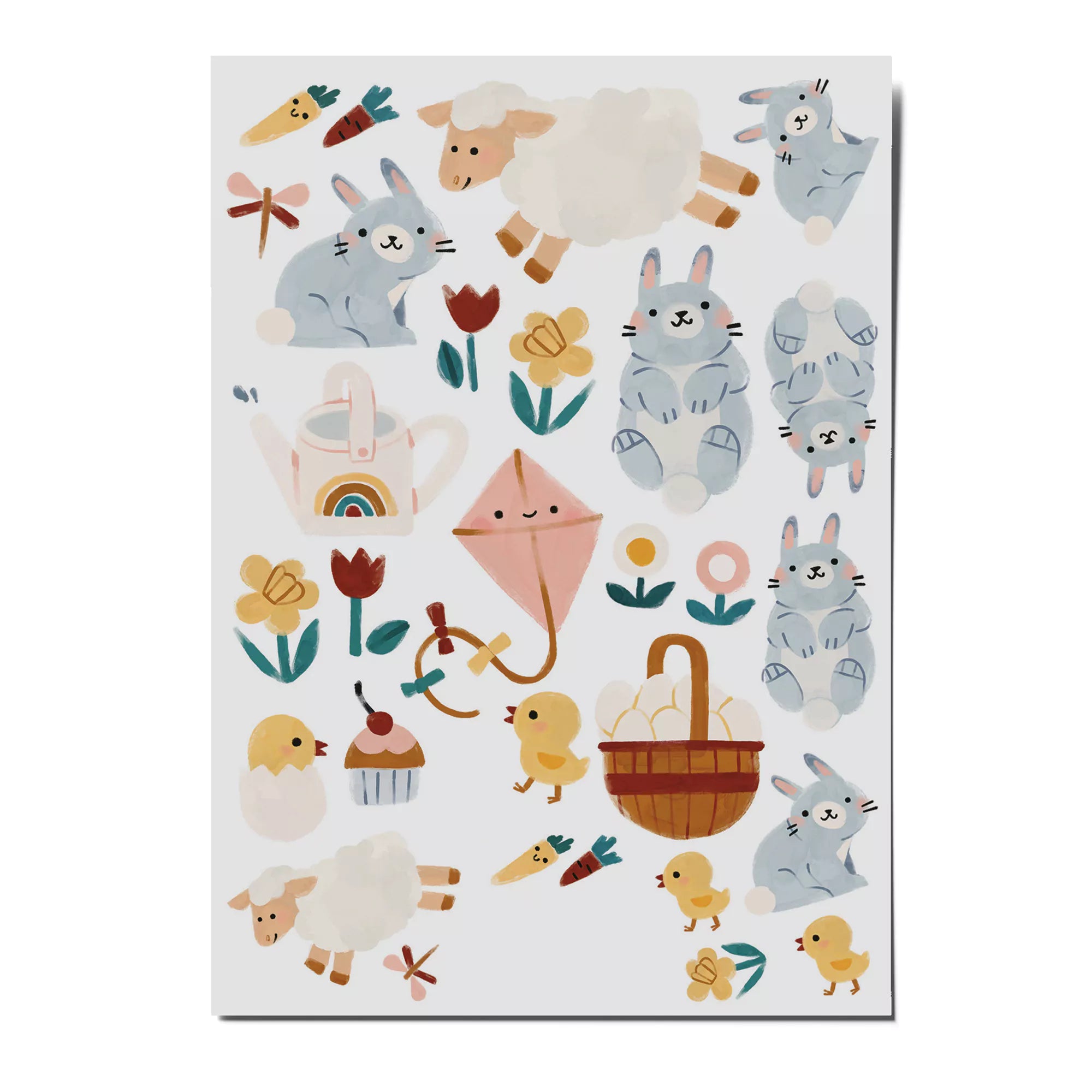 vegane Kindertattoos - Ostertiere