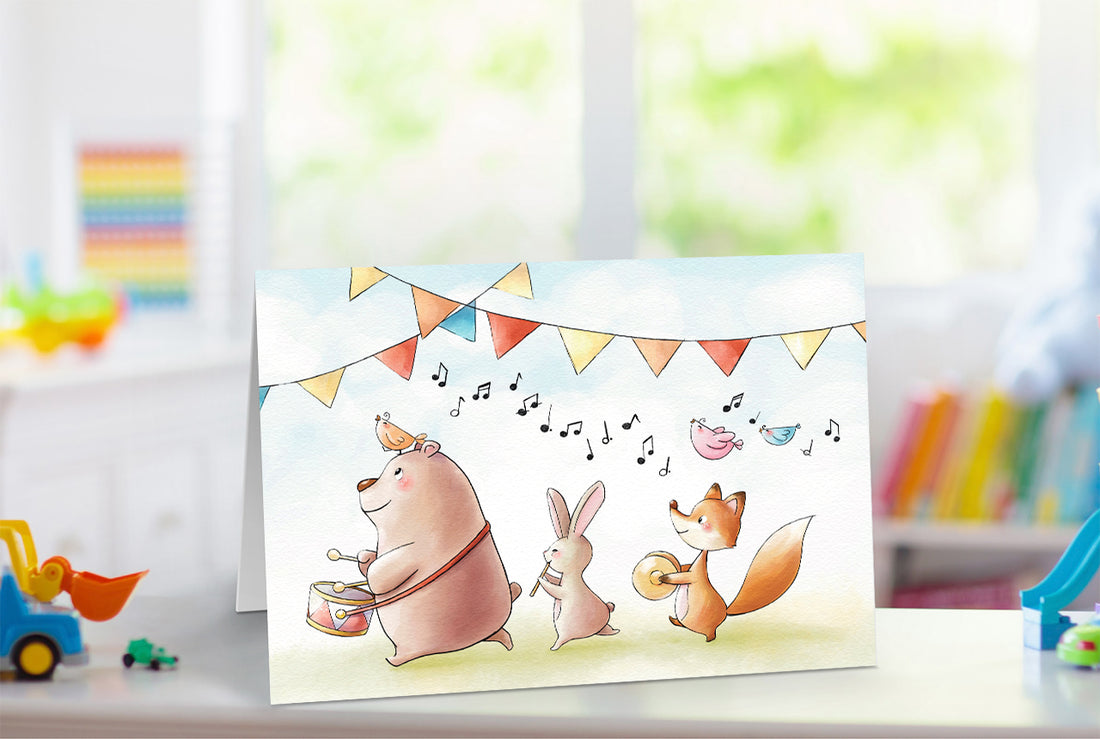 Klappkarte Nr. 1397 Walking guys