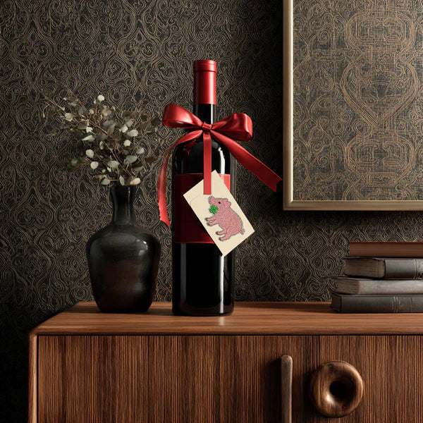 Glitzer Sticker Glücksschwein