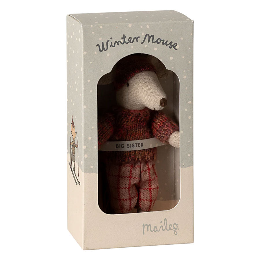Wintermaus mit Skiset, Große Schwester - Rose