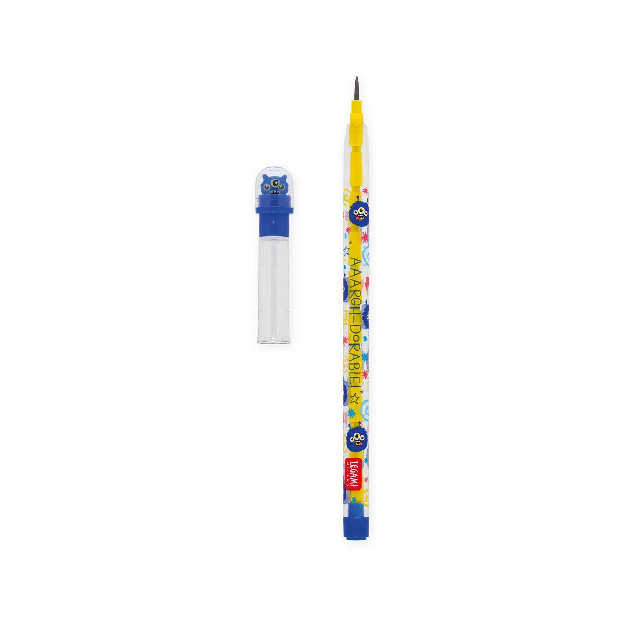 Stapelbarer Bleistift mit Radiergummi - Monster