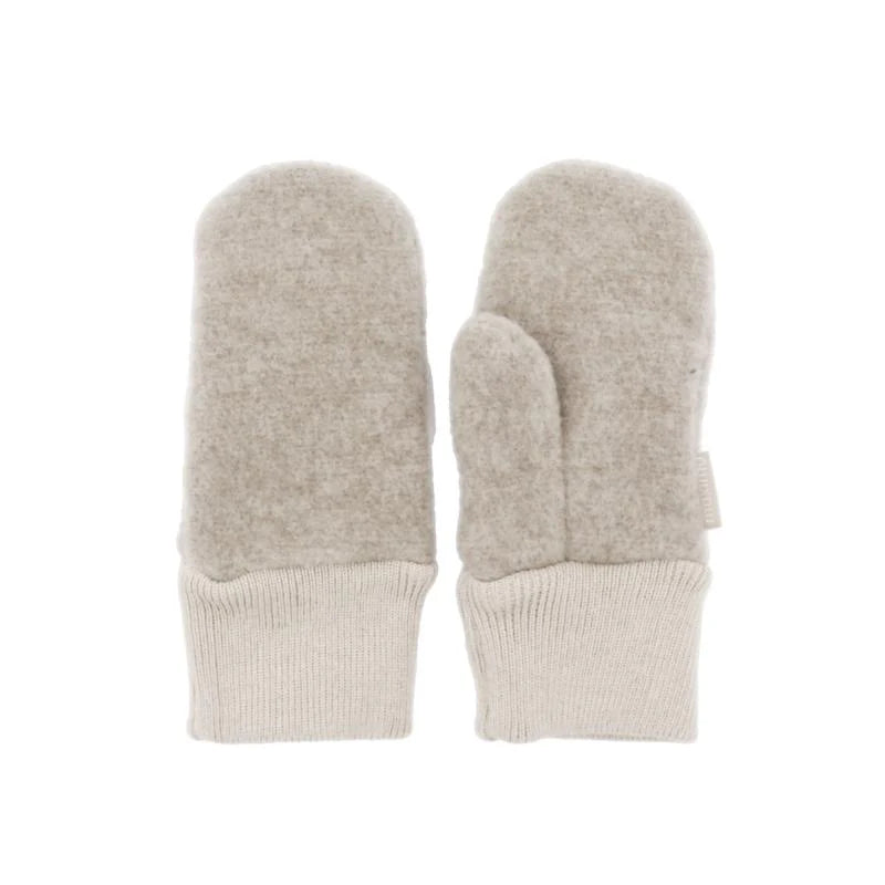 handschuhe mit daumenloch GOTS MINI-Fausthandschuhe mit Daumen, Wollfleece düne – Majabell