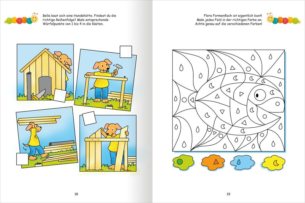 Lernraupe Mein Übungsheft - Denkspiele