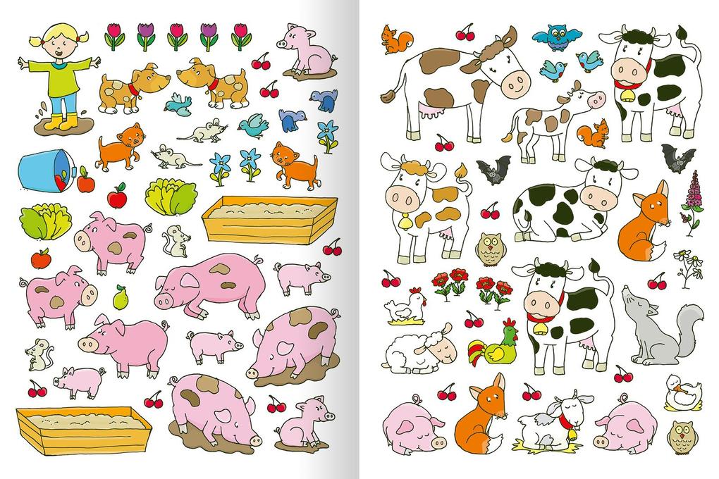 Erstes Stickern - Bauernhof