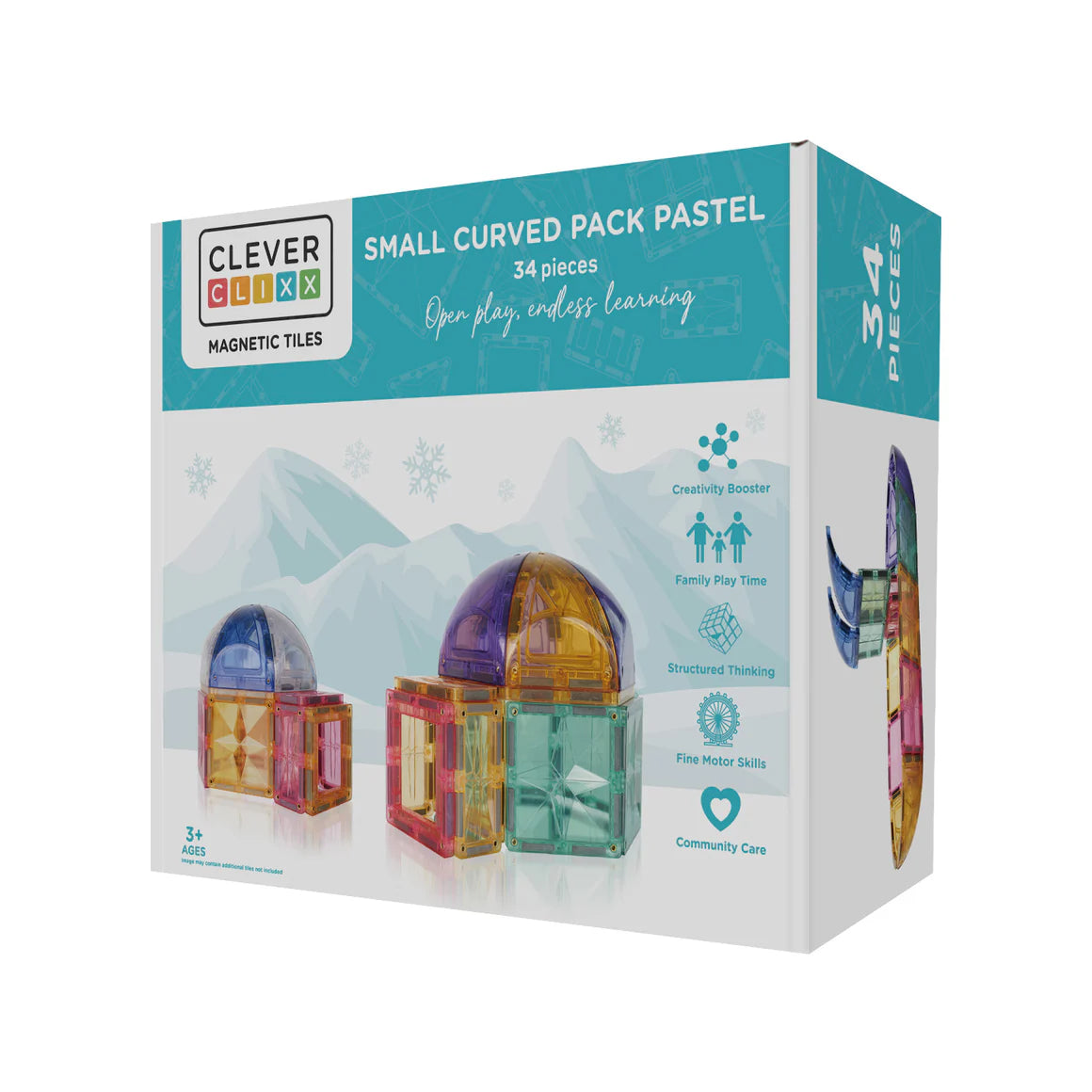 Small Curved Pack Pastel  - 34 Teile